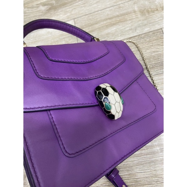 Túi si da thật BVLGARI