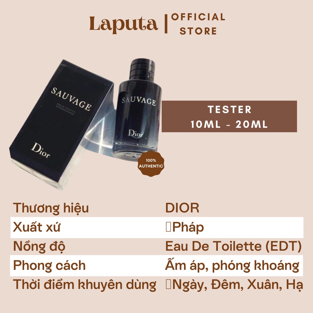 Nước Hoa Nam Sauvage Eau De Toilette For Man
