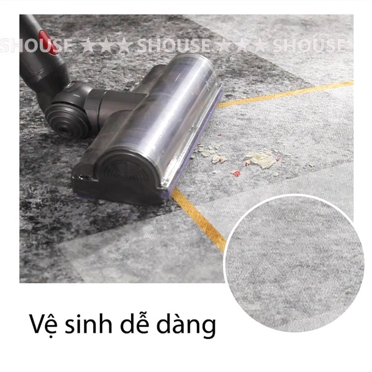 Thảm Lau Chân Nhà Bếp chùi chân trải sàn SHOUSE hình thú phòng khách phòng tắm 3d chống trượt cao cấp đế cao su hút nước