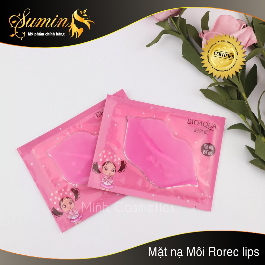 Mặt nạ môi Rorec lips - dưỡng ẩm và trị môi thâm, CHÍNH HÃNG, hàng nội địa chuẩn.