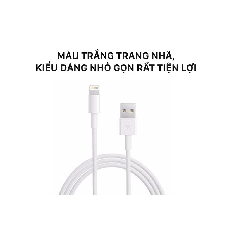 [Mã ELMALL300 giảm 7% đơn 500K] Apple Lightning to USB Cable (1m) MXLY2 (cáp sạc)