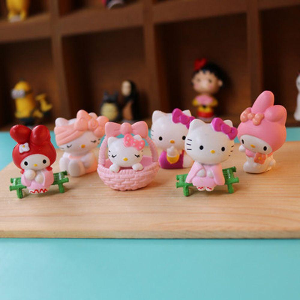 Mô Hình Nhân Vật Hello Kitty Dùng Trang Trí Bánh Kem