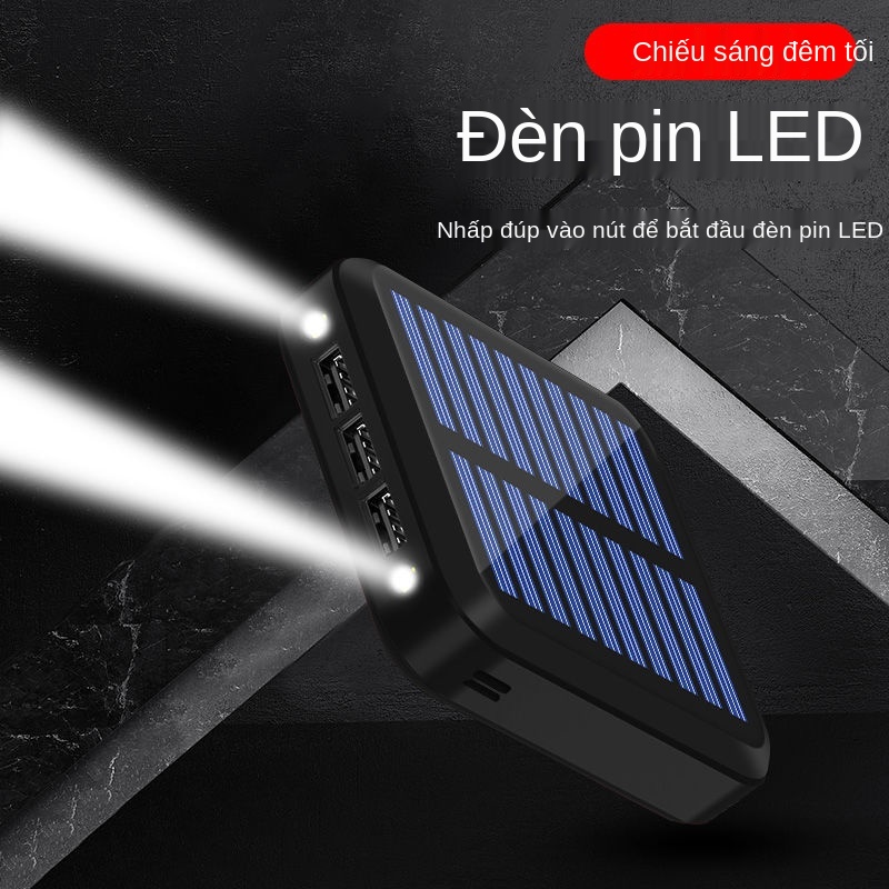 ☂Ngân hàng năng lượng mặt trời Mini 10000mAh chính hãng, điện dành cho sinh viên có dung lớn sạc nhanh, thoại di