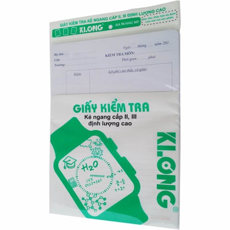 Giấy kiểm tra tờ đơn in offset ĐL 70/90; MS: 278