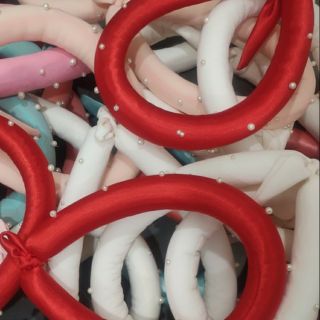 Mấn trơn đính hạt đội đầu phù dâu, cô dâu