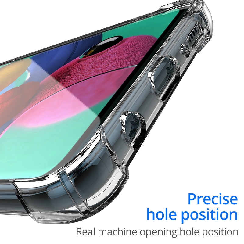 Shockproof Case for Samsung Galaxy A51 A71 Clear Shockproof Silicone Soft Phone Case