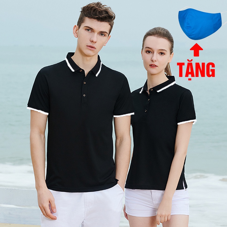 Áo thun polo nam nữ 65k (tặng kèm khẩu trang) | BigBuy360 - bigbuy360.vn