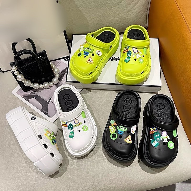 (LOẠI 1 TÚI ZIP) Dép Sục Nữ Cà Rốt 3 Màu 7CM Tặng Kèm STICKER