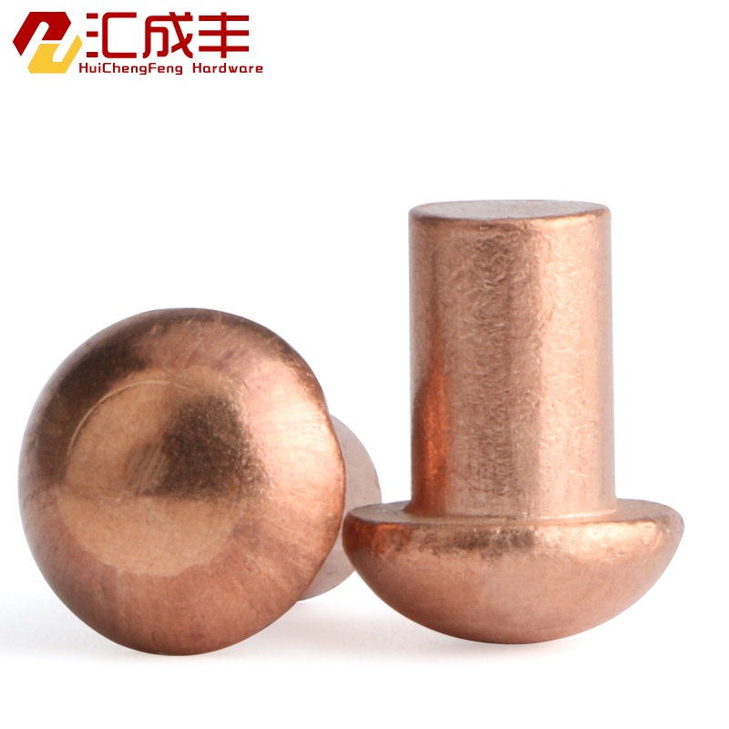 Đinh Tán Đầu Tròn Bằng Đồng Nguyên Chất M2-M8 Chuyên Dụng Cho Mũ Thương Mại