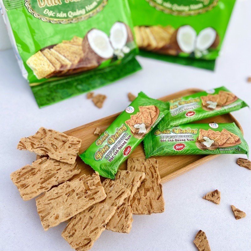 Bánh Dừa Nướng Quảng Nam Hương Vị Chuẩn Truyền Thống Giòn Thơm, Dậy Mùi Dừa Và Ngọt
