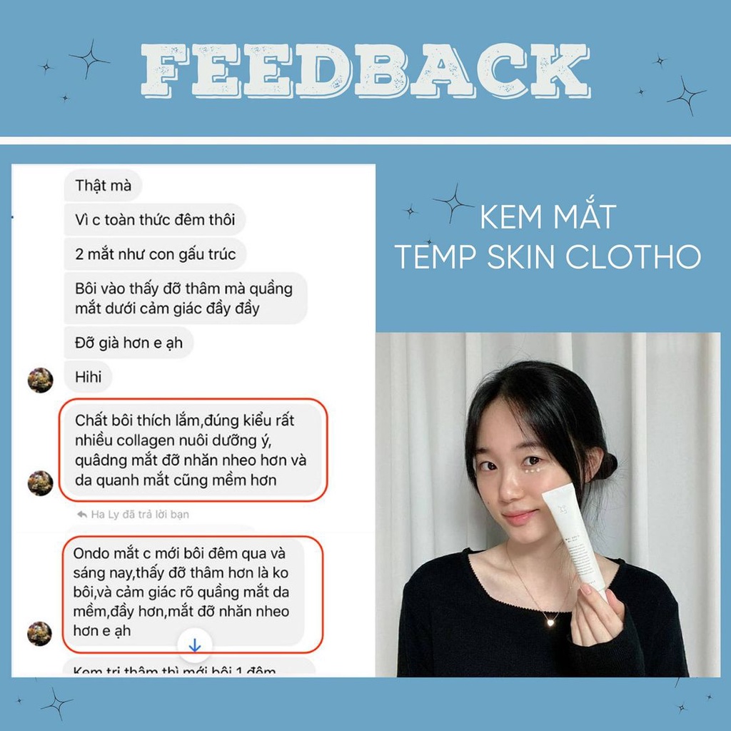 Kem dưỡng mắt ONDO làm mờ nếp nhăn và bọng mắt ONDO SKin Clotho Eyecream