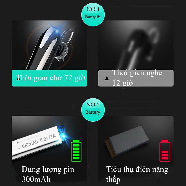 Tai nghe bluetooth không dây nhét tai X8 chính hãng, tai phone bluetooth pin khủng nghe nhac cực êm dành cho nam và nữ