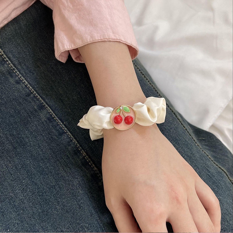 Dây Cột Tóc Bằng Da Cỡ Lớn 2022 Thiết Kế Đơn Giản Xinh Xắn Ốp