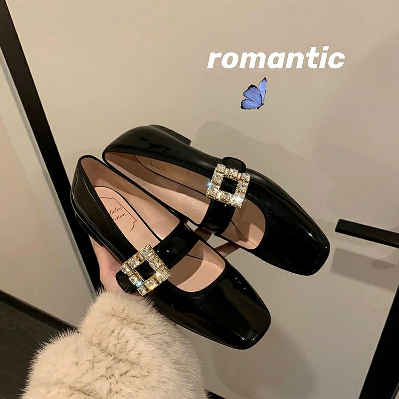 Giày marry jane quai đính đá