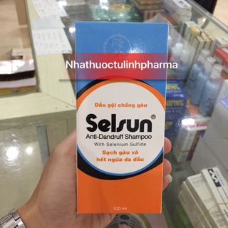 Dầu gội Selsun 100ml đánh bay nấm gây gàu, làm sạch vảy nấm và ngứa da đầu