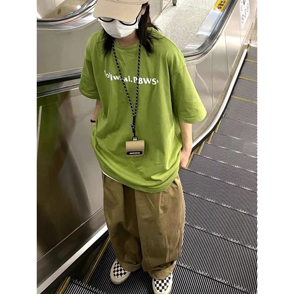 [ Rẻ vô địch ] Áo thun cotton tay lỡ dáng rộng unisex - PBWS