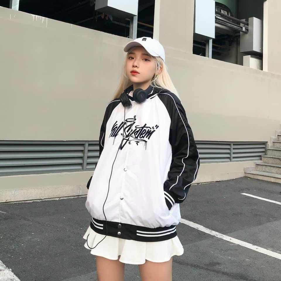 Áo Bomber Bóng Chày Jacket ❤️Áo Khoác Dù Gió 2 lớp chống nắng cực chất Unisex cho Nam Nữ- AQ STORE