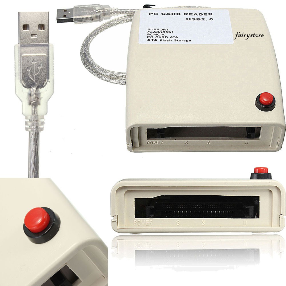 Đầu Đọc Thẻ Nhớ Fs + Usb 2.0 Sang 68 Pin Ata Pccmcia