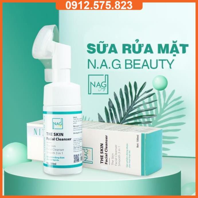 Sữa rửa mặt  - Sữa rửa mặt cho da nhạy cảm (100ml), The Skin Facial Cleanser NAG Beauty