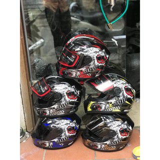 Mũ bảo hiểm full face AGU sói