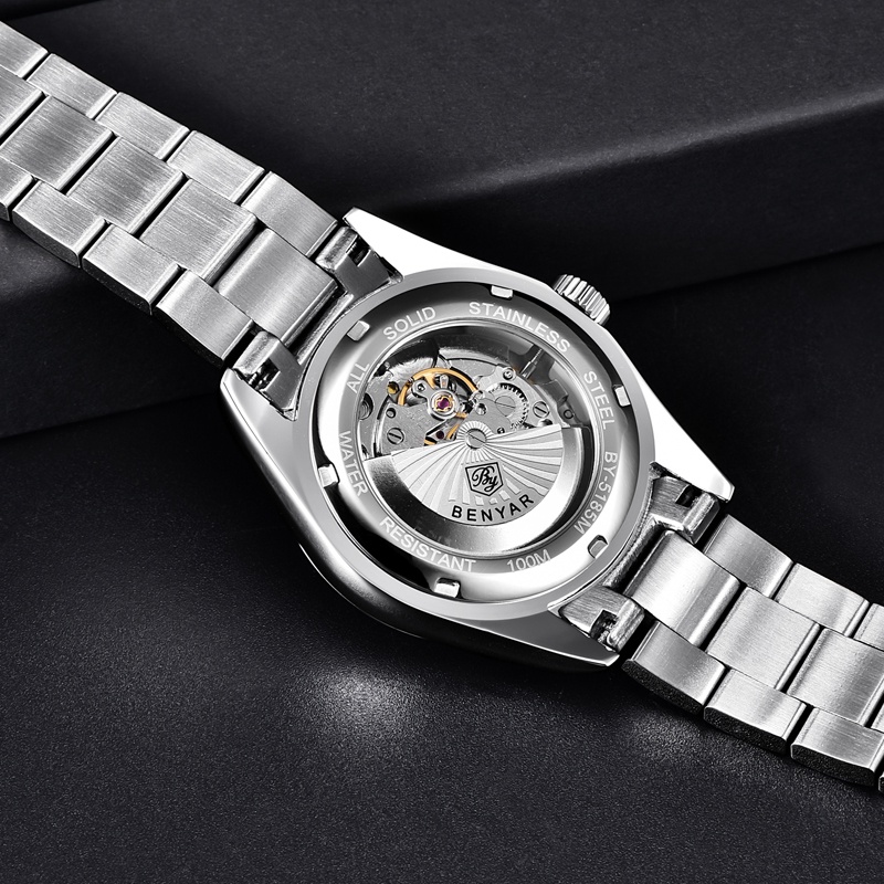Đồng Hồ Cơ Tự Động BENYAR 2022 New 39mm Seagull ST6 Chống Thấm Nước Chất Liệu Thép Không Gỉ BY-5185