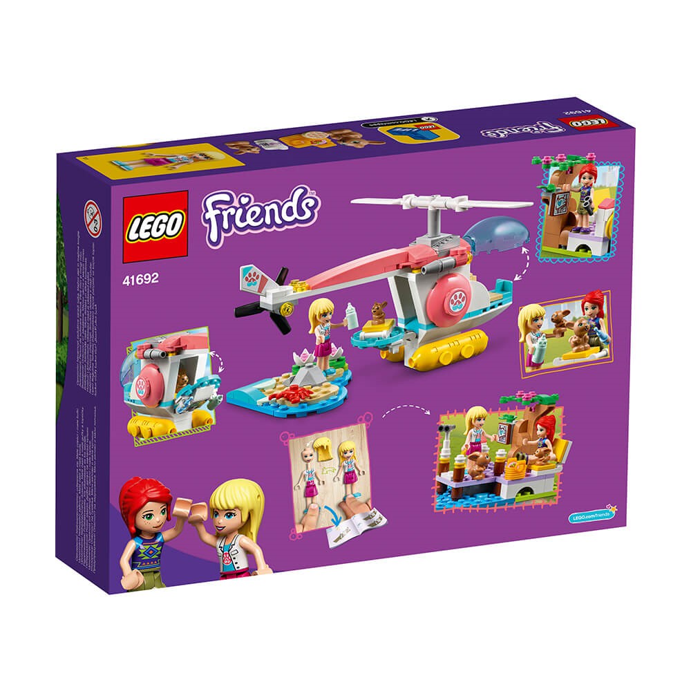 LEGO FRIENDS 41692 Trực Thăng Giải Cứu Thú Cưng ( 249 Chi tiết) Đồ chơi giáo dục lắp ráp cho bé gái