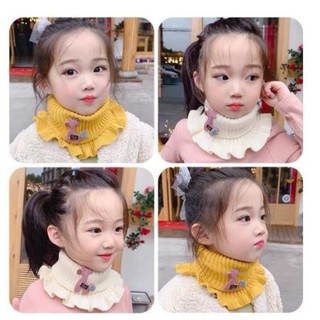 Cực Đẹp - Khăn Ống Quàng cổ Cho Bé,Khăn Len Nhún Bèo 3-7 Tuổi