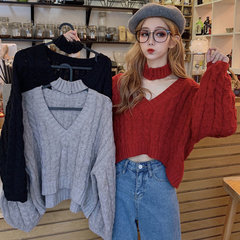 Áo sweater tay dài ấm áp thời trang dễ thương cho nữ