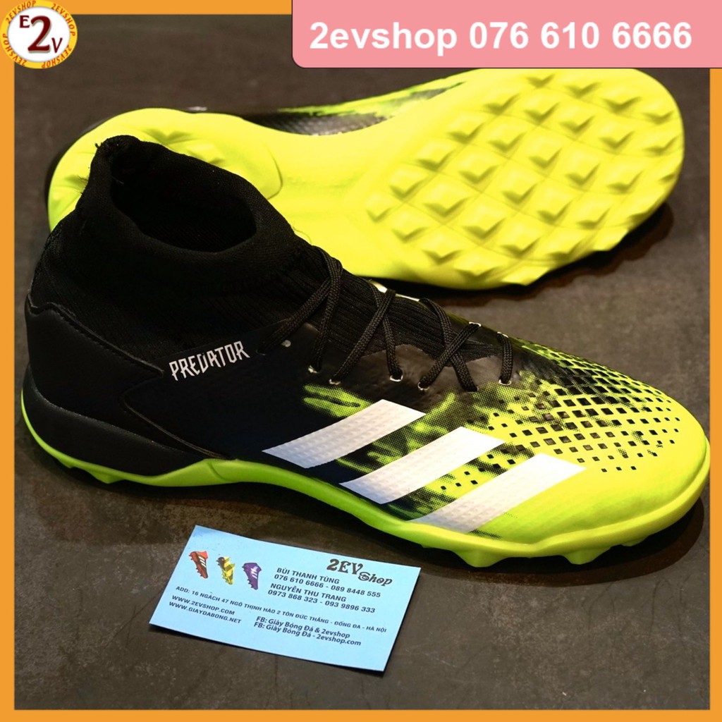 Siêu Chất [Tặng Tất/Túi] Giày Đá Bóng 𝗧𝗙 𝗣𝗿𝗲𝗱𝗮𝘁𝗼𝗿 𝟮𝟬 Cổ Chun Đủ Màu Đã Khâu