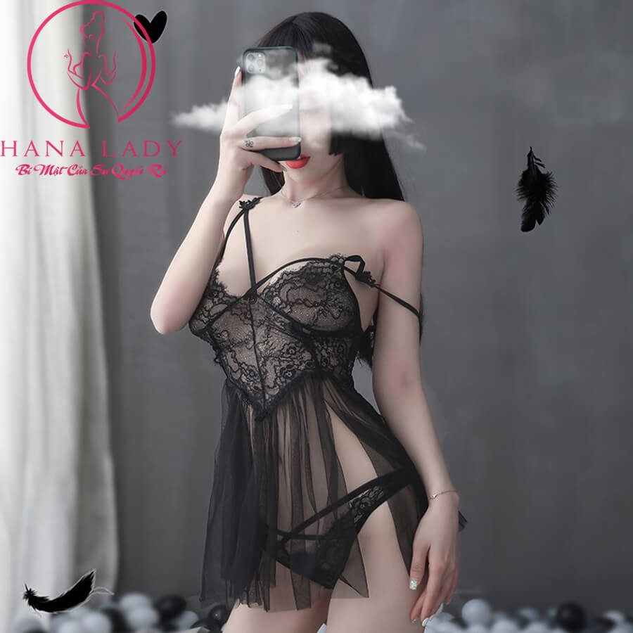 Váy ngủ xuyên thấu ren sexy quyến rũ khiêu gợi siêu mỏng VN307 | WebRaoVat - webraovat.net.vn