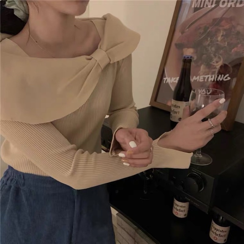 ÁO LEN CỔ NƠ QUÝ CÔ SANG CHẢNH | BigBuy360 - bigbuy360.vn