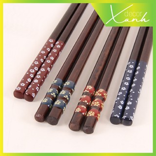 Đũa Nhật Bản đầu nhọn dễ gắp nhiều màu dài 23cm