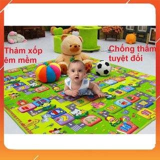 Thảm Maboshi Hai Mặt Nhiều Kích Thước, Thảm xốp cho bé Hai Mặt, Tấm Lót Sàn Chống Trơn Trượt