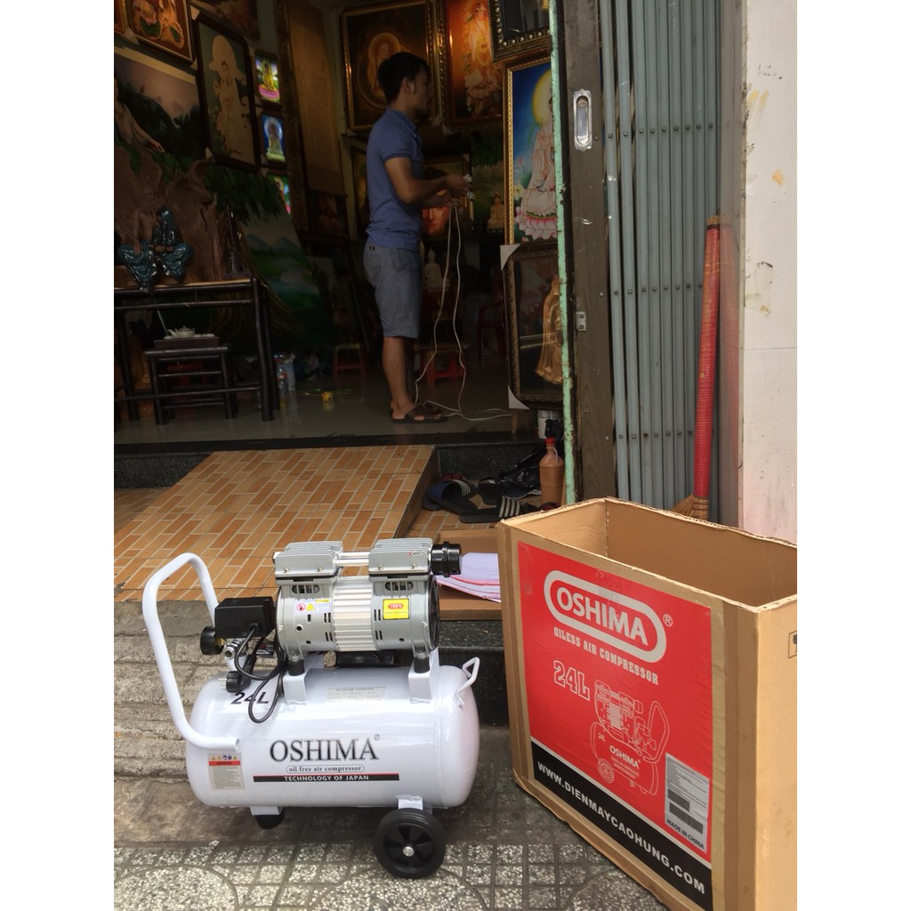 MÁY NÉN KHÍ KHÔNG DẦU OSHIMA 24L