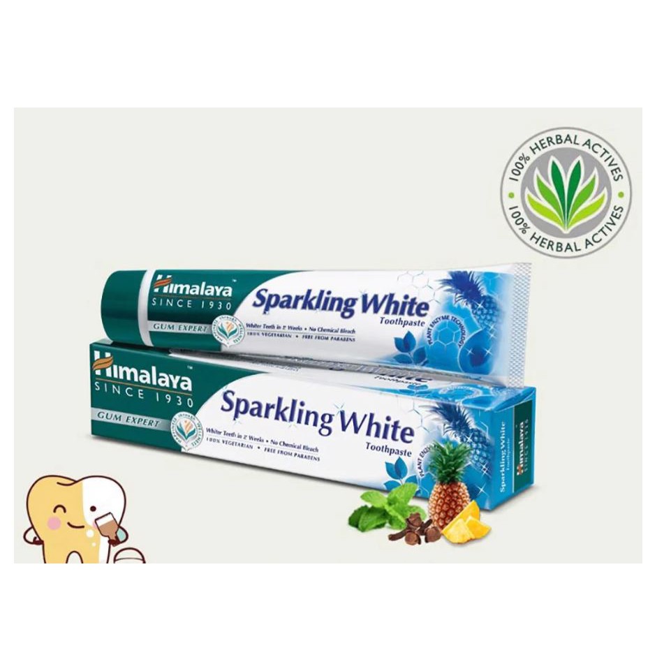 Kem Đánh Răng Giúp Răng Trắng Sáng, Loại Bỏ Mùi Hôi Himalaya Toothpaste 100g