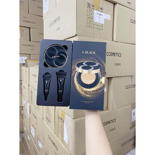 Set Phấn Nước A.BLACK All Day Perfect Cover Cushion Spf47,PA++