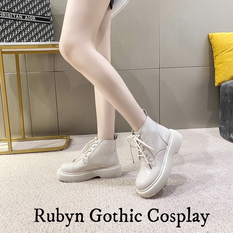 [Sẵn]Giày Boots Màu xanh lá hot trend 2022 ( Trắng, Đen, Xanh Lá ) Size 35 - 40, 2167