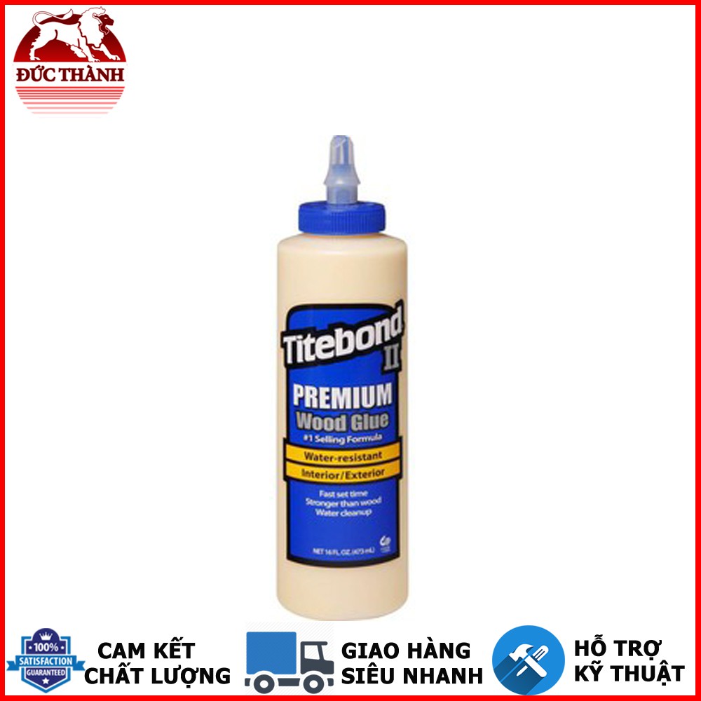 Keo dán gỗ nội ngoại thất Titebond II Premium Wood Glue 473ml