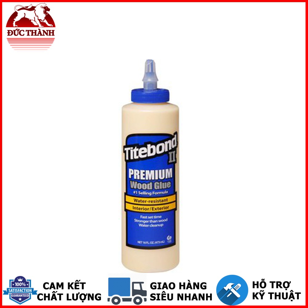 Keo dán gỗ nội ngoại thất Titebond II Premium Wood Glue 473ml ducthanhauto