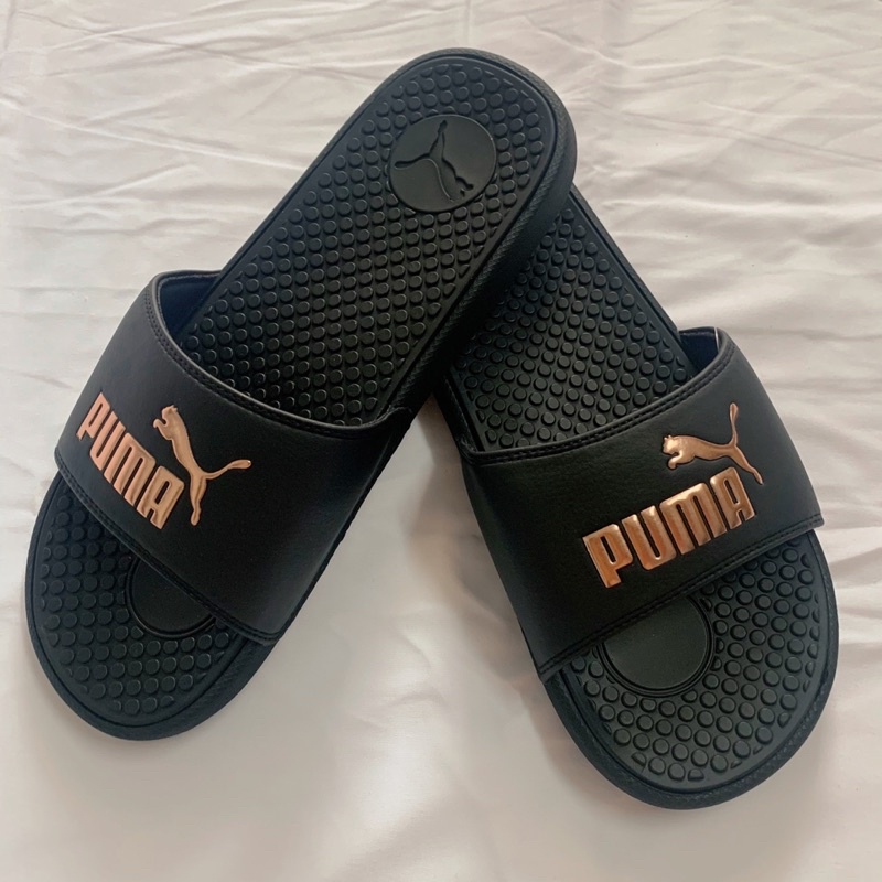 Dép Puma Logo vàng