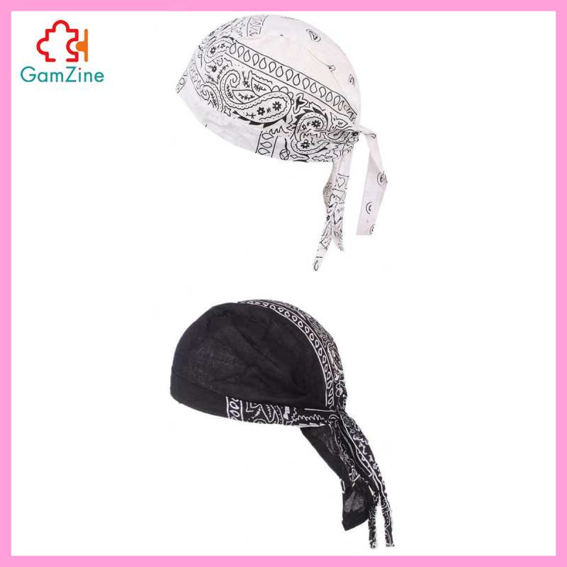 Set 2 khăn turban đội đầu bằng vải cotton dùng cho bệnh nhân ung thư