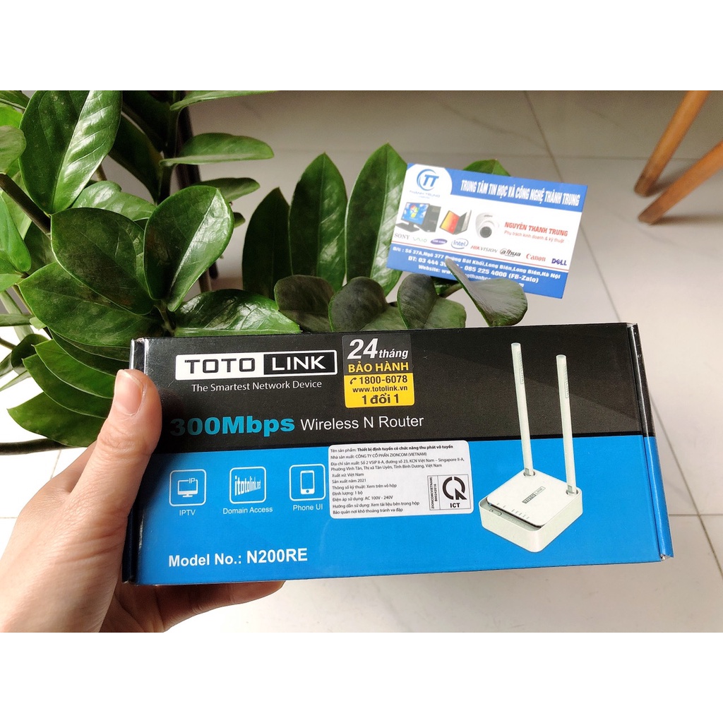 Bộ Phát WiFi TOTOLINK N200RE-V3 300Mbps (Hàng chính hãng)