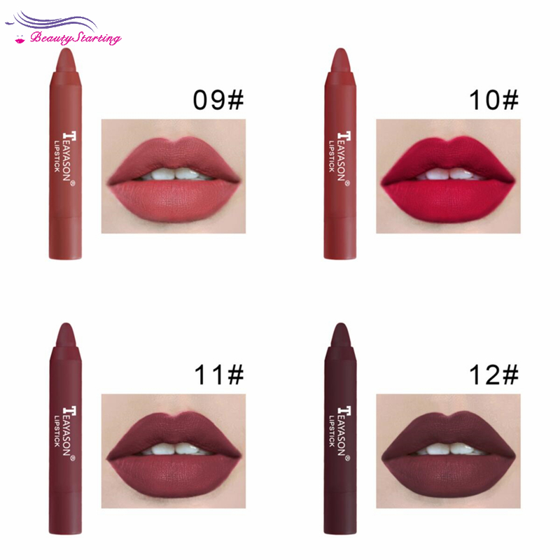 (hàng Mới Về) Son Lì 12 Màu Sắc Tùy Chọn Chống Nước Lâu Trôi Không Dính Cốc | BigBuy360 - bigbuy360.vn