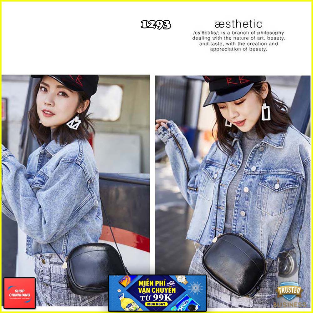 Túi đeo chéo thời trang✨FREESHIP✨túi da form oval nữ tính siêu xinh SH1294
