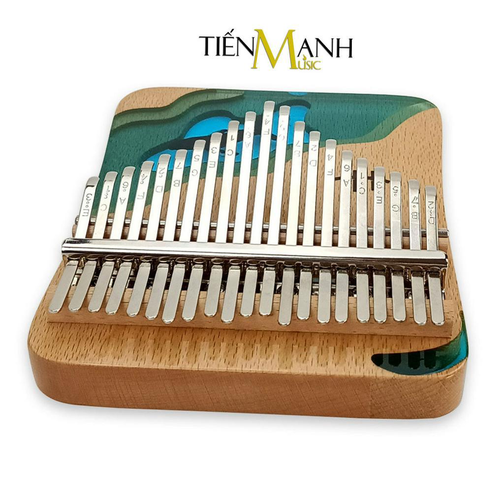 Đàn Kalimba Hluru Resin 21 Phím KWD21 Hình Cá Heo, Voi  - Acrylic Keo đổ nhựa Thủy Tinh hữu cơ trong suốt