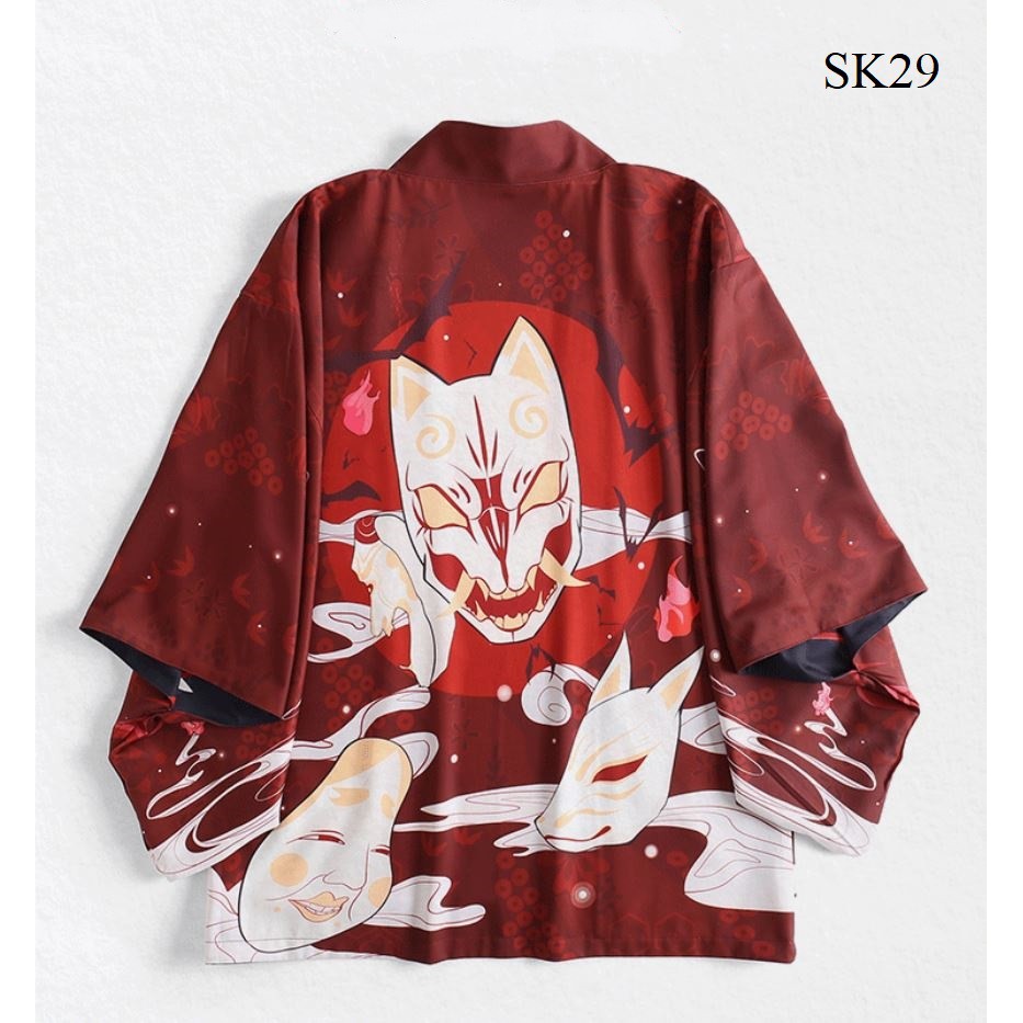 Áo Haori Cáo Tinh Siêu Chất , hàng cao cấp, mã SK29