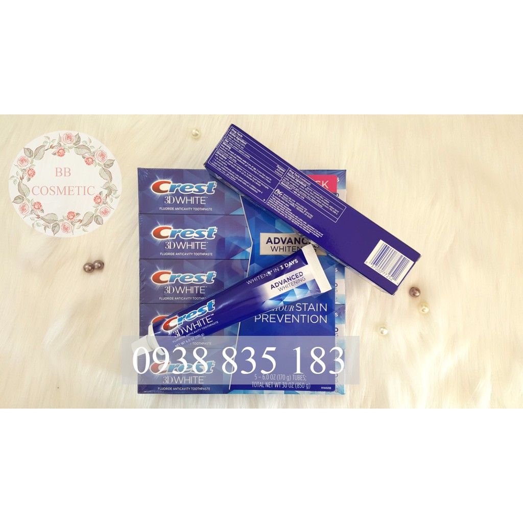 Kem đánh răng Crest 3D White 158Gram