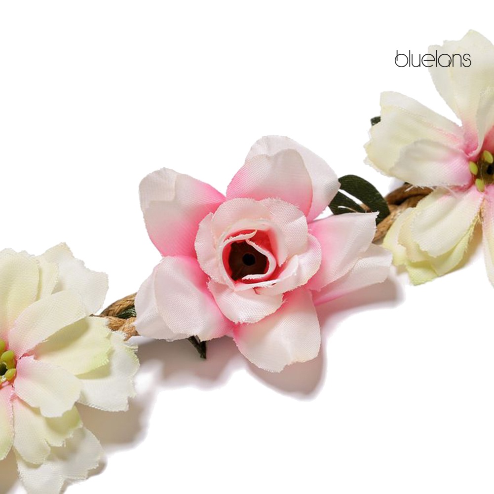 Vòng Hoa Nhân Tạo Đội Đầu Thời Trang Cho Cô Dâu