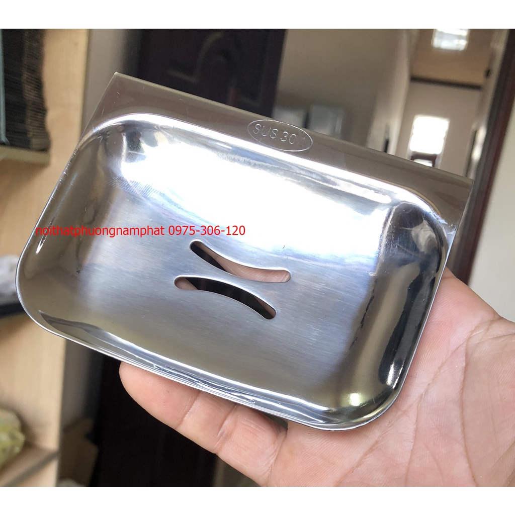 Kệ Đựng Xà Bông CỤC XÀ BÔNG Tắm 100% Inox 304 XB03 inox tốt chống han gỉ hàng đặt xưởng không phải hàng chợ