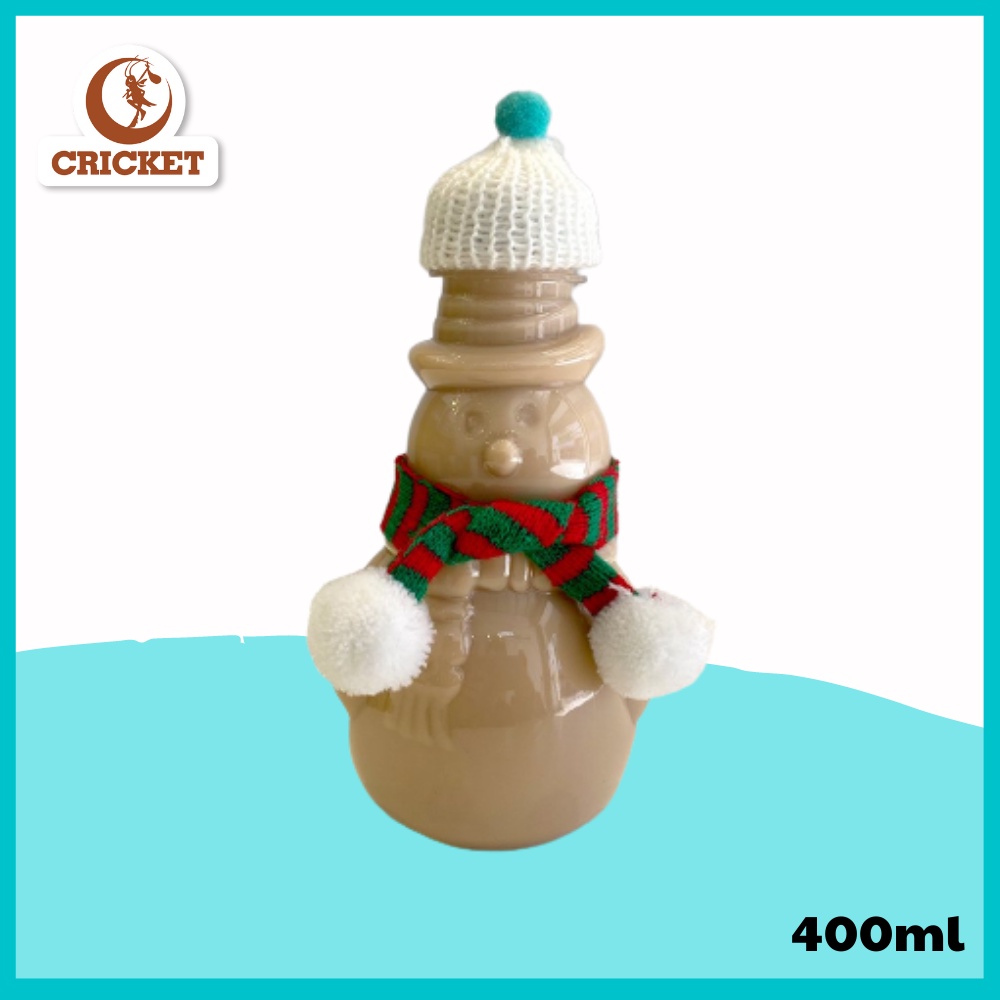 Chai nhựa đựng trà sữa hình người tuyết (400ml) - Phụ kiện trà sữa